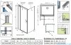 Radaway Nes 8 Black Kdj II kabina 80x80cm lewa czarny mat/szkło przejrzyste 10086080-54-01L/10089080-01-01